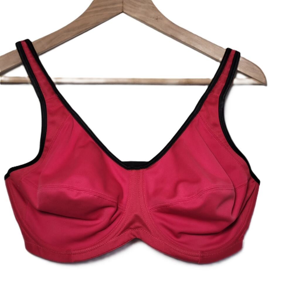 Freya Active Underwire Bra Red with Black Size 36 FF